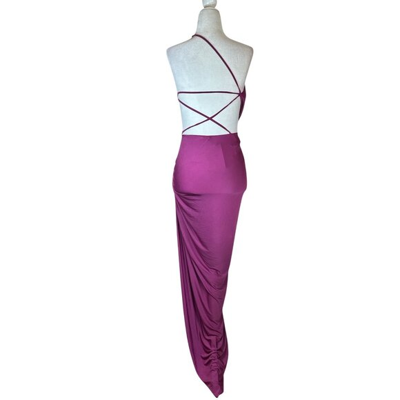 NERVI For Fwrd Luce Dress in Purple IT 36 New womens Long Maxi Gown - Picture 6 of 11
